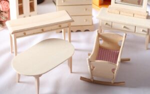 solid wood doll cradle