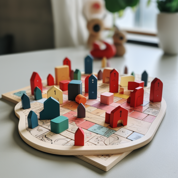 Wooden Educational Game Set for Kids