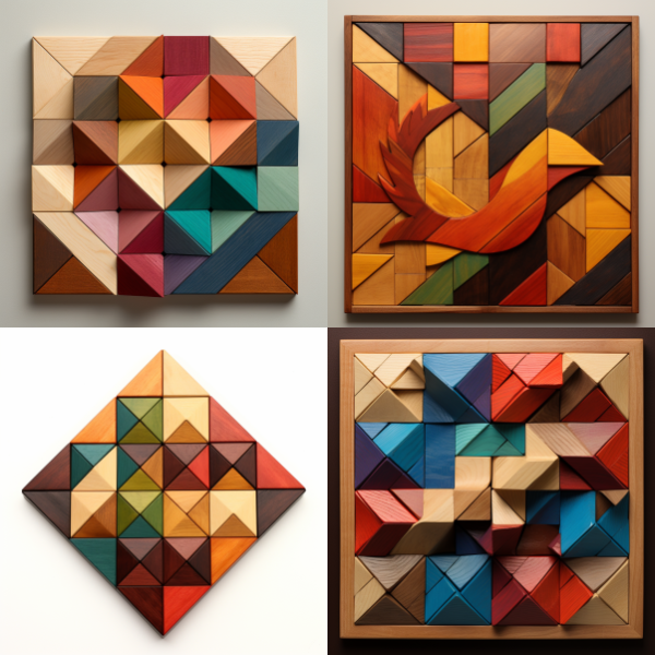 Wooden Tangram Puzzle