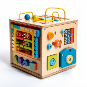 Wooden Activity Cube - Educational Play Center