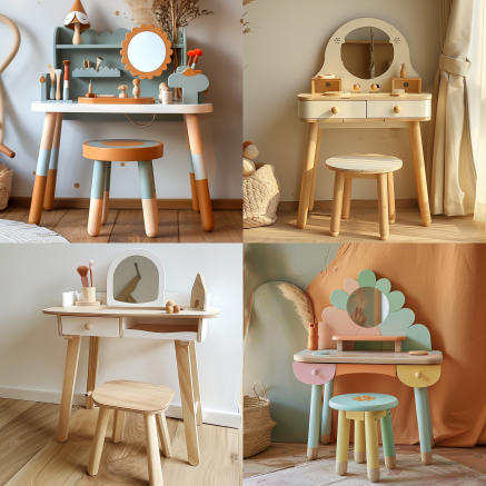 Dressing-up Vanity Table & Stool