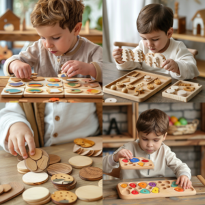 Montessori Double-Sided Matching Game WOODen toy