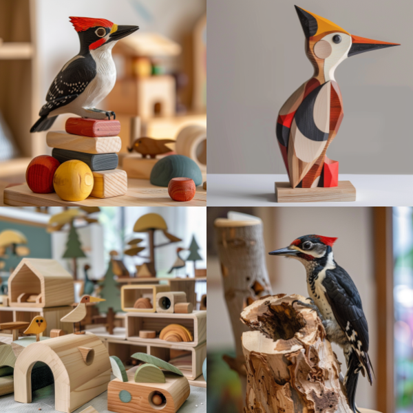 Montessori Woodpecker WOODen toy