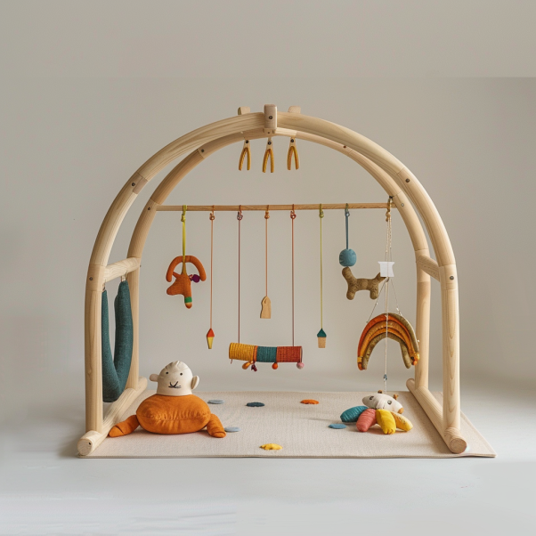 Wooden Dots Play Gym