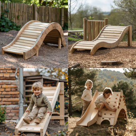 Wooden PlayRamp Slide - Natural