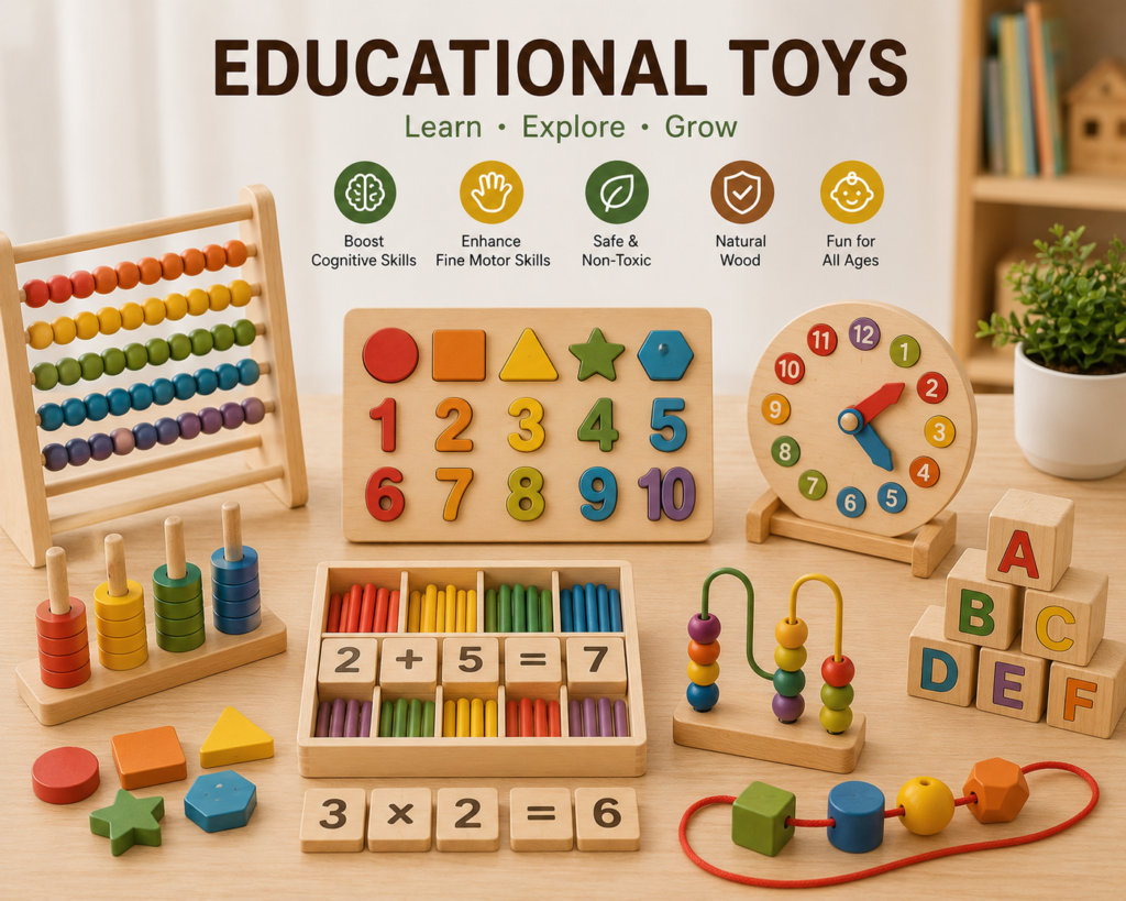 wooden educational toy